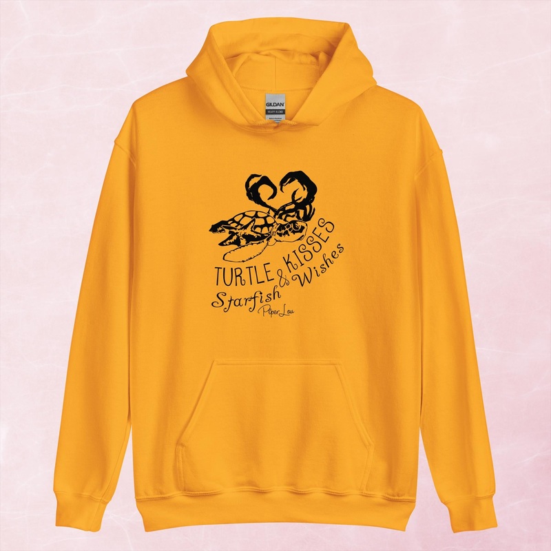 Turtle Kisses Graphic Hoodie|Red|Heliconia|Irish Green|Orange|Military Green|Carolina Blue|Gold|Sand|Light Pink|Ash|White|S|M|L|XL|2XL|3XL|4XL|5XL