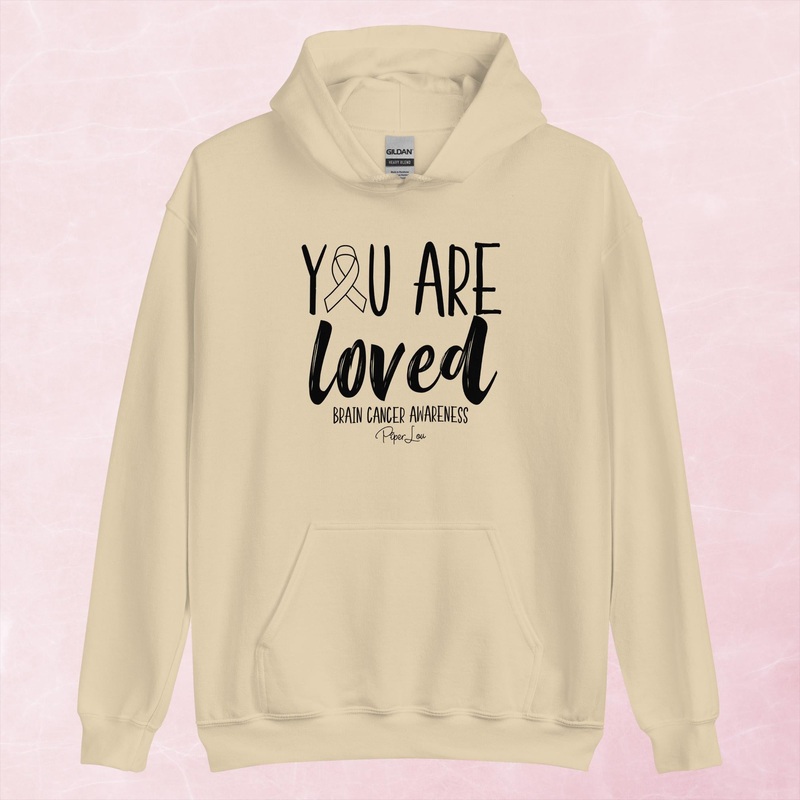 You Are Loved Brain Cancer Graphic Hoodie