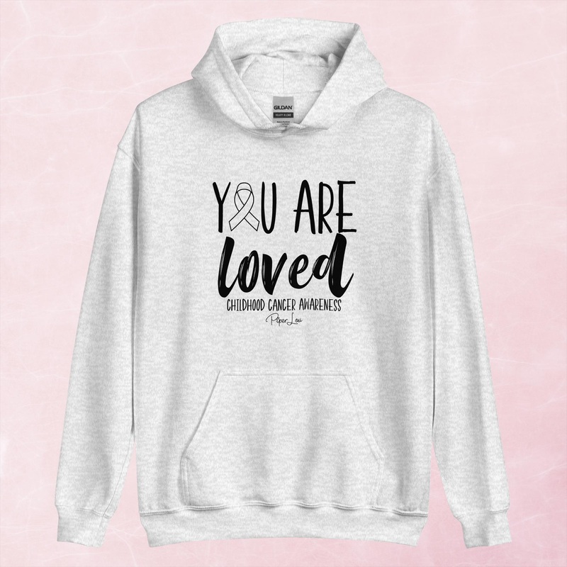 You Are Loved Childhood Cancer Graphic Hoodie