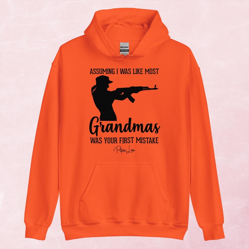 Assuming I Was Like Most Grandmas Gun Graphic Hoodie
