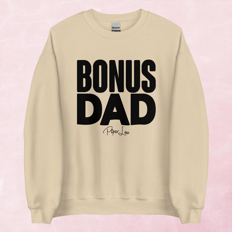 Bonus Dad Graphic Crewneck Sweatshirt