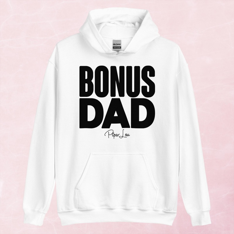 Bonus Dad Graphic Hoodie|Red|Heliconia|Irish Green|Orange|Military Green|Carolina Blue|Gold|Sand|Light Pink|Ash|White|S|M|L|XL|2XL|3XL|4XL|5XL