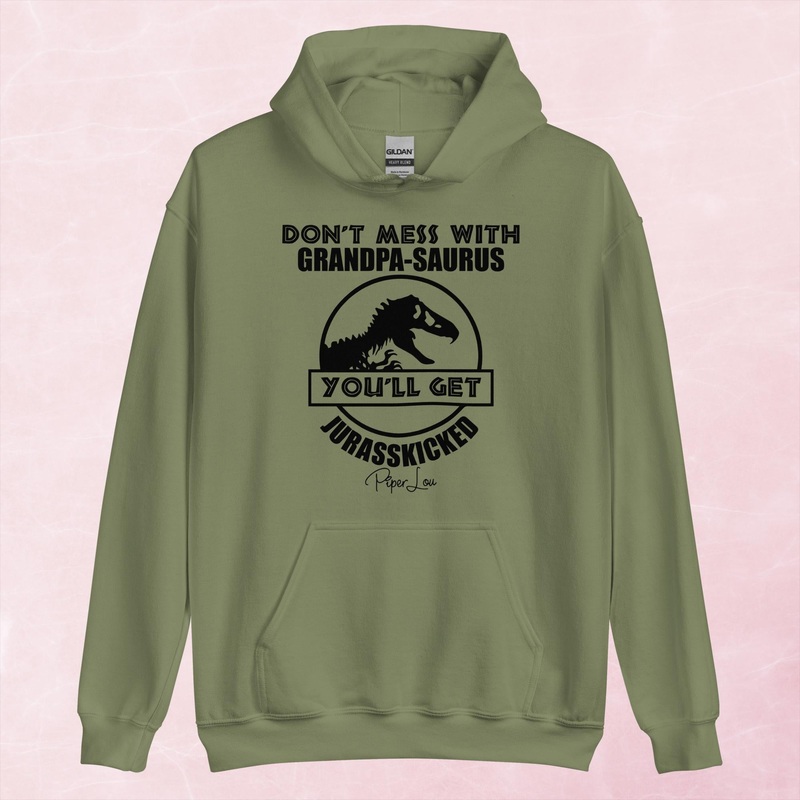 Don’t Mess With Grandpasaurus Graphic Hoodie