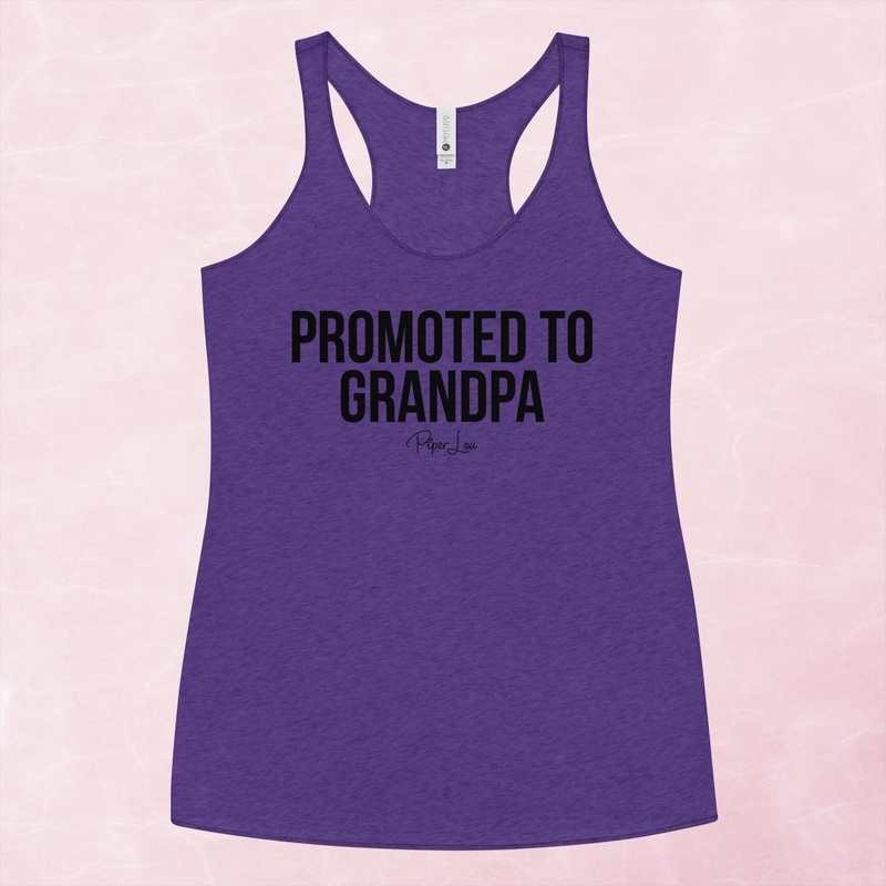 Promoted To Grandpa Graphic Tank Top