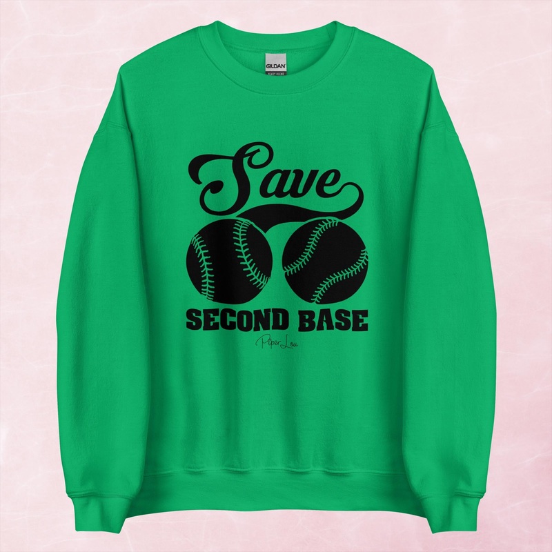 Save Second Base Graphic Crewneck Sweatshirt