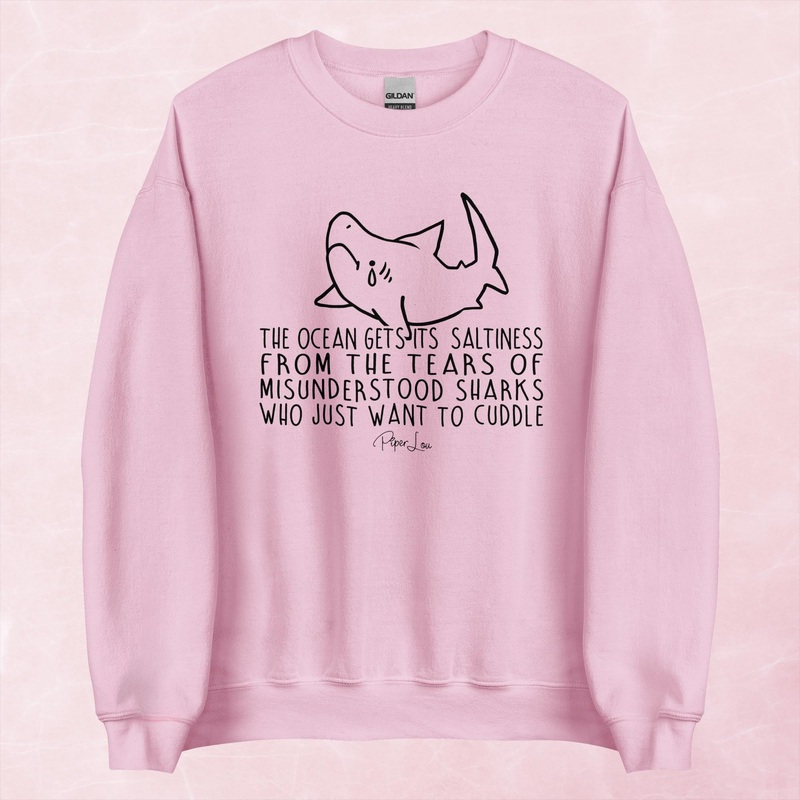 The Ocean Gets Its Saltiness Graphic Crewneck Sweatshirt