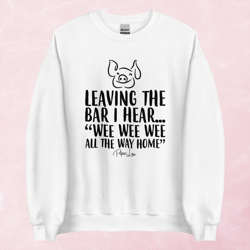 Wee Wee Wee All The Way Home Graphic Crewneck Sweatshirt