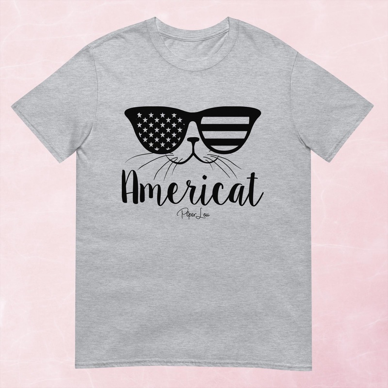 Americat Graphic Tee|Heather Red|Tropical Blue|Sand|Light Blue|Sport Grey|Cornsilk|White|S|M|L|XL|2XL|3XL