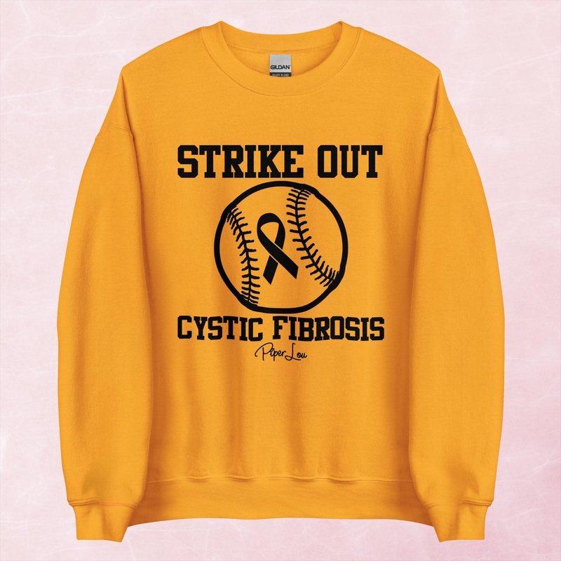 Cystic Fibrosis | Strike Out Graphic Crewneck Sweatshirt