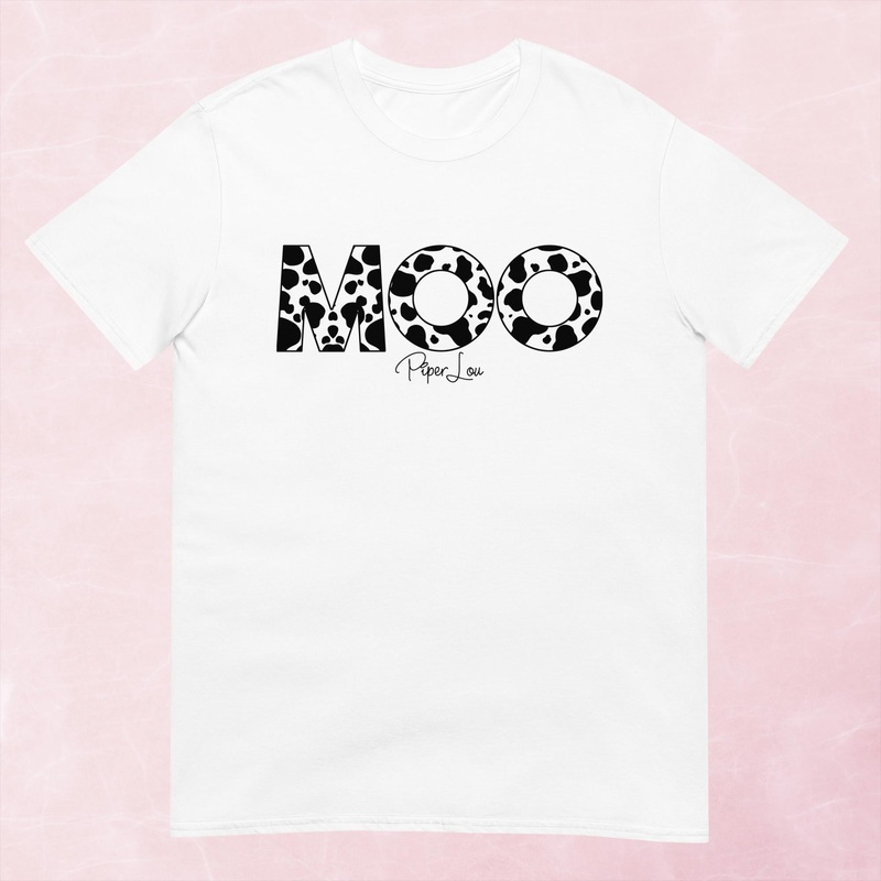 MOO Graphic Tee|Heather Red|Tropical Blue|Sand|Light Blue|Sport Grey|Cornsilk|White|S|M|L|XL|2XL|3XL