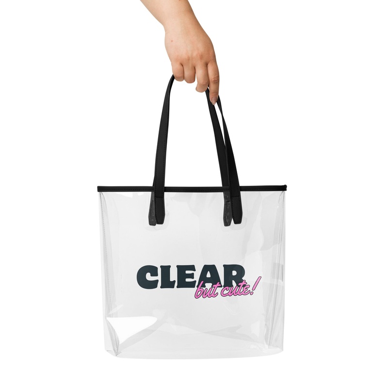 Clear But Cute Clear Bag Policy Purse