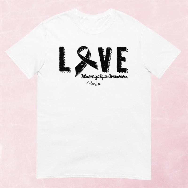 Fibromyalgia Love Ribbon Graphic Tee