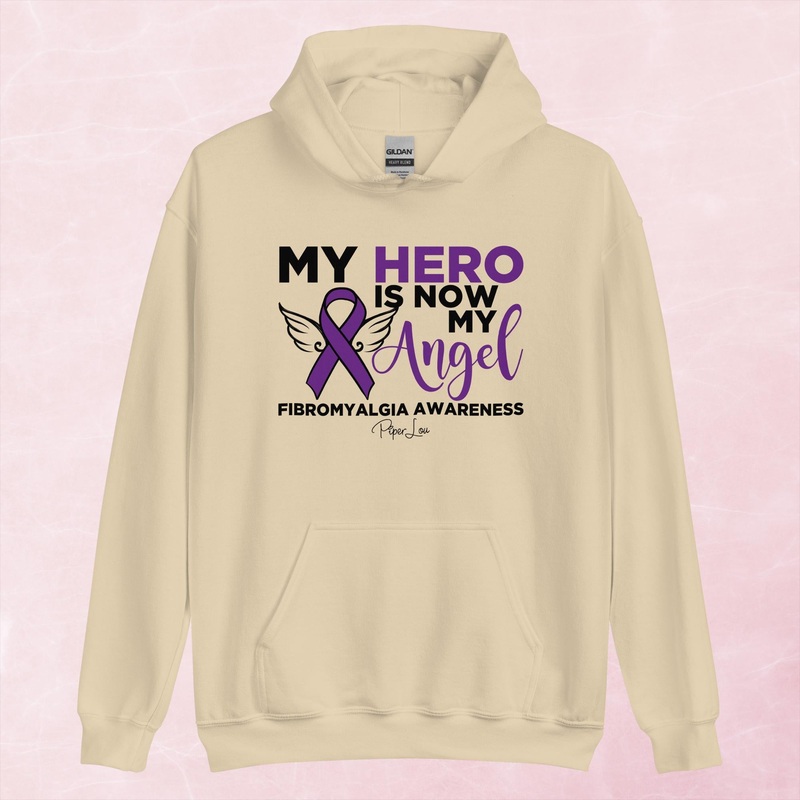 Fibromyalgia | My Hero Is Now My Angel Graphic Hoodie