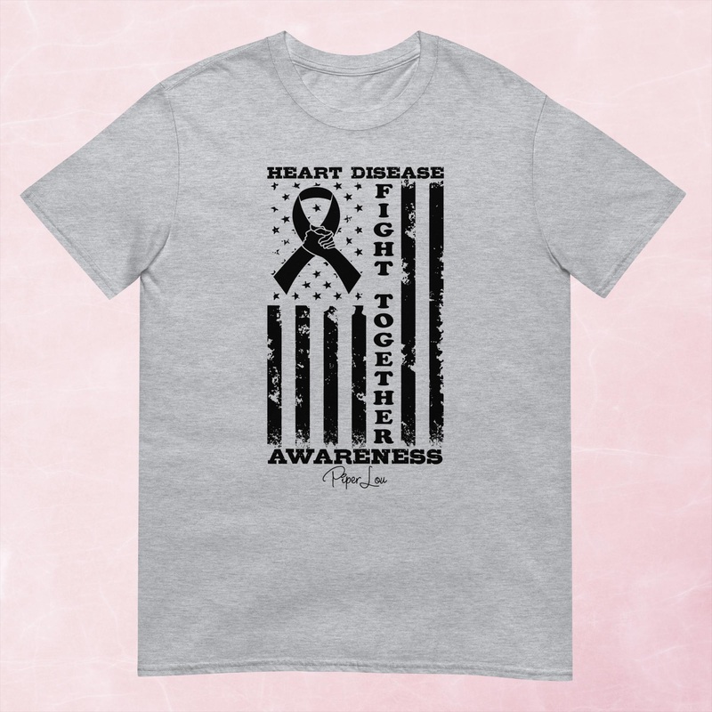 Fight Flag Heart Disease Graphic Tee