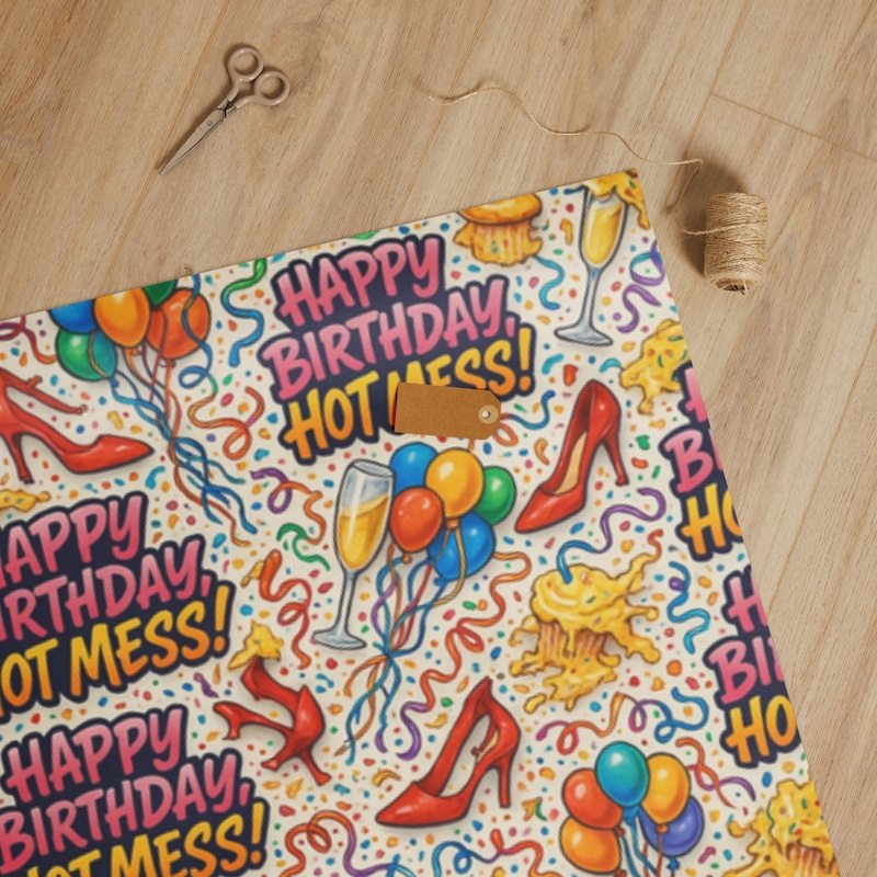 Happy Birthday Hot Mess Sassy Wrap