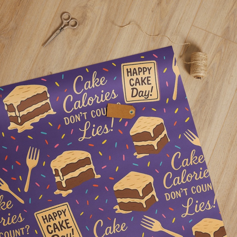 Happy Cake Day Sassy Wrap|Glossy|Matte