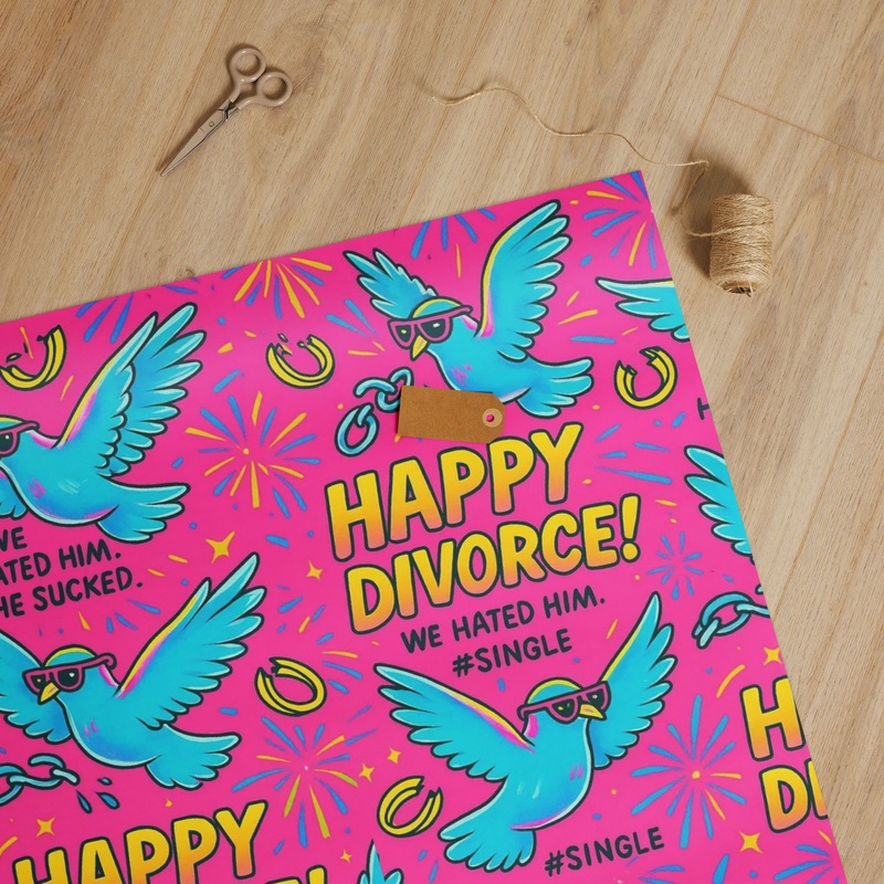 Happy Divorce Sassy Wrap|Glossy|Matte