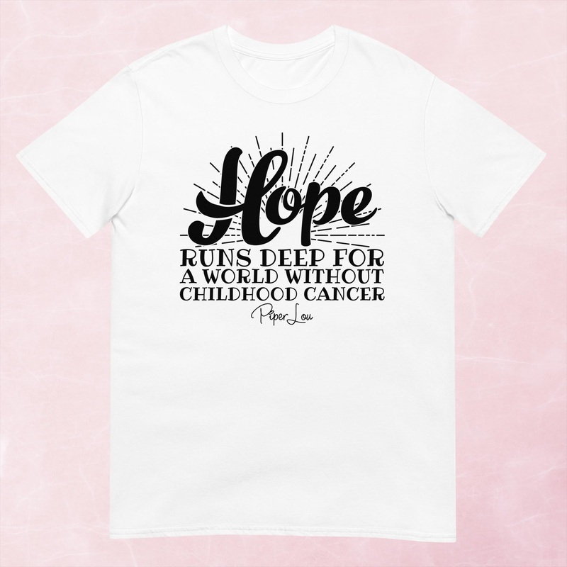 Hope Runs Deep Childhood Cancer Graphic Tee