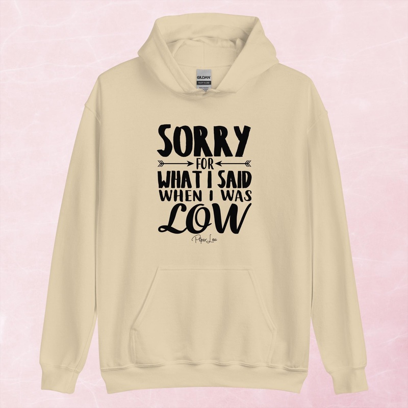 Sorry For What I Said When I Was Low Graphic Hoodie