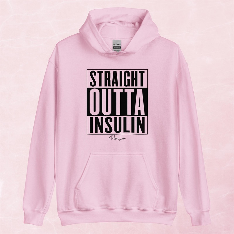 Straight Outta Insulin Graphic Hoodie