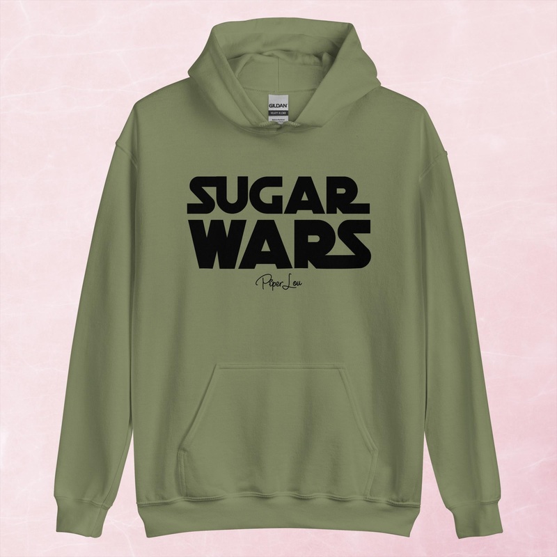 Sugar Wars Graphic Hoodie|Red|Heliconia|Irish Green|Orange|Military Green|Carolina Blue|Gold|Sand|Light Pink|Ash|White|S|M|L|XL|2XL|3XL|4XL|5XL
