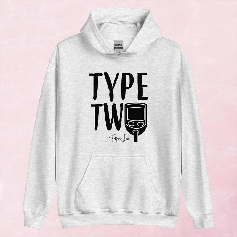Type Two Graphic Hoodie|Red|Heliconia|Irish Green|Orange|Military Green|Carolina Blue|Gold|Sand|Light Pink|Ash|White|S|M|L|XL|2XL|3XL|4XL|5XL