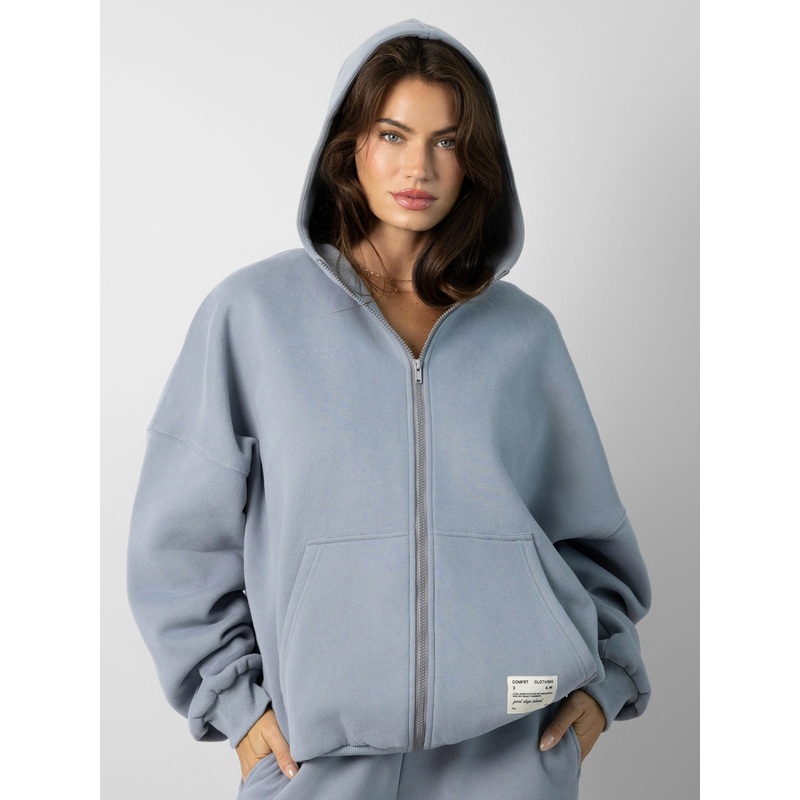 Affirmation Zip Hoodie|Slate|Midnight Blue|Hunter|Teddy|Maroon|Berry|XS|S|M|L|XL|2X|3X