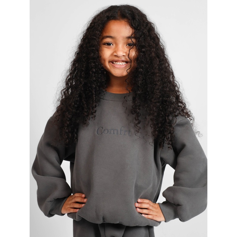 Signature Kids Crew|Steel Grey|Bark|Bone|Onyx Black|XS|S|M|L|XL
