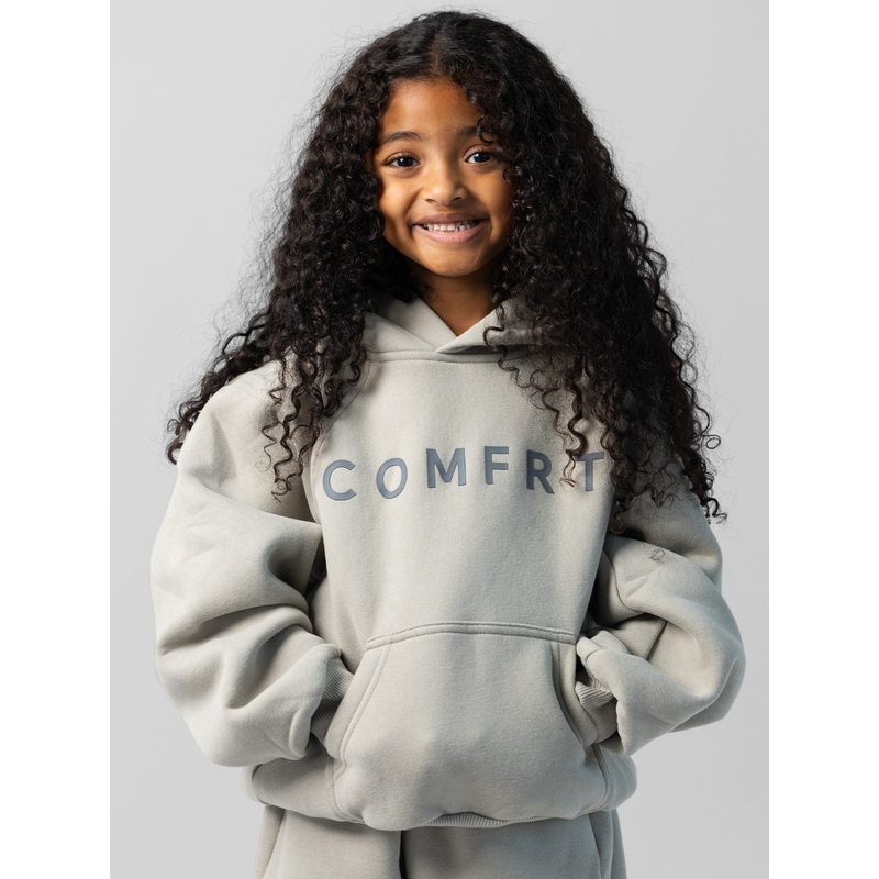 Tranquil Kids Hoodie|Plum|Cotton|Cement|Obsidian|Charcoal|XS|S|M|L|XL