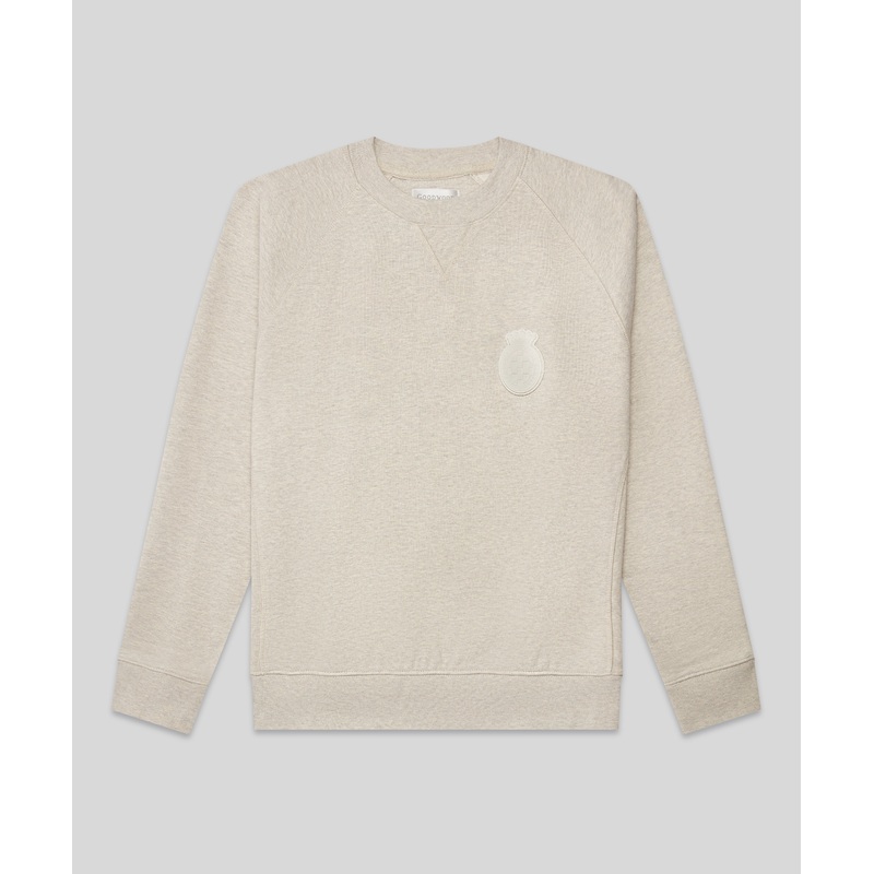 Goodwood Patch Sweatshirt|Sand|Black|XS|S|M|L|XL|XXL
