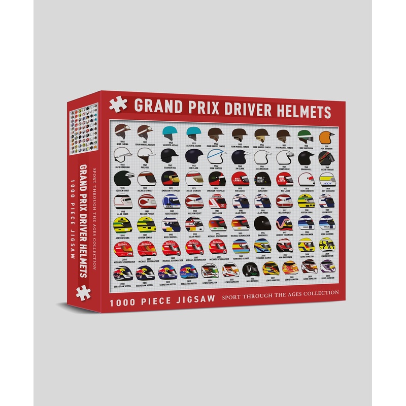 Grand Prix Driver Helmets 1000 Piece Jigsaw
