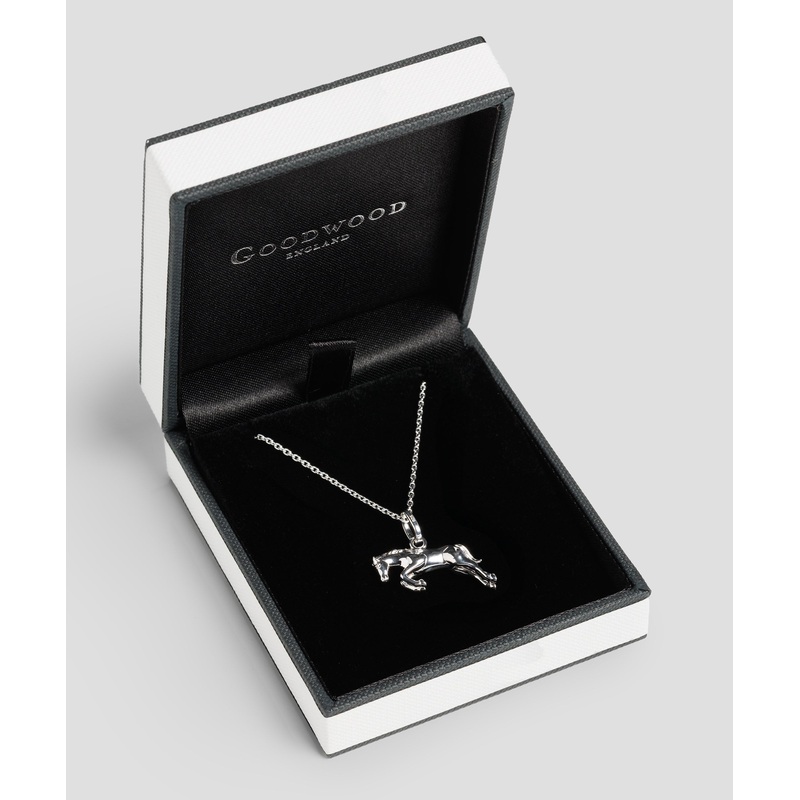 Jumping Horse Charm Necklace
