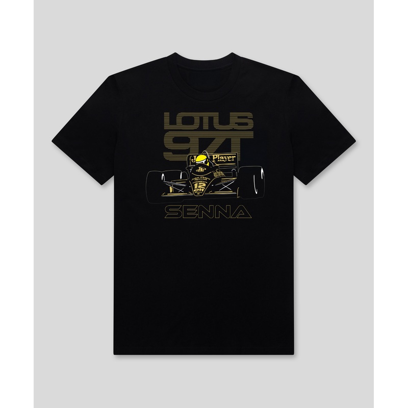 Lotus 97T Ayrton Senna Celebration Childrens Poster T-Shirt