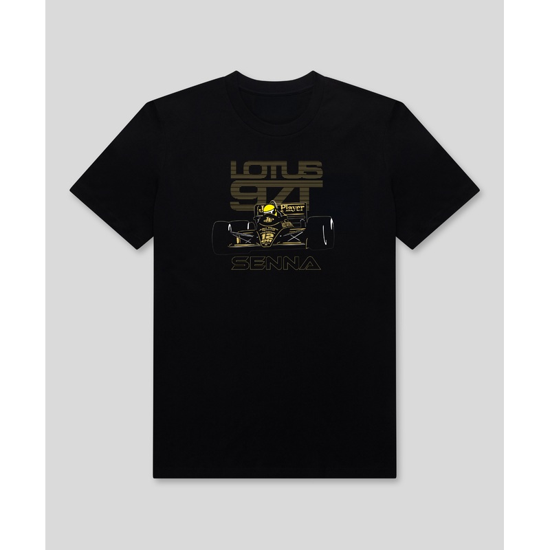 Lotus 97T Ayrton Senna Celebration Poster T-Shirt